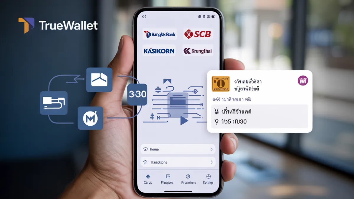 ระบบฝากถอนออโต้ ทรูวอลเล็ท ไม่มีขั้นต่ำ รวดเร็วภายใน 30 วินาที รองรับธนาคารไทยทุกสาขา